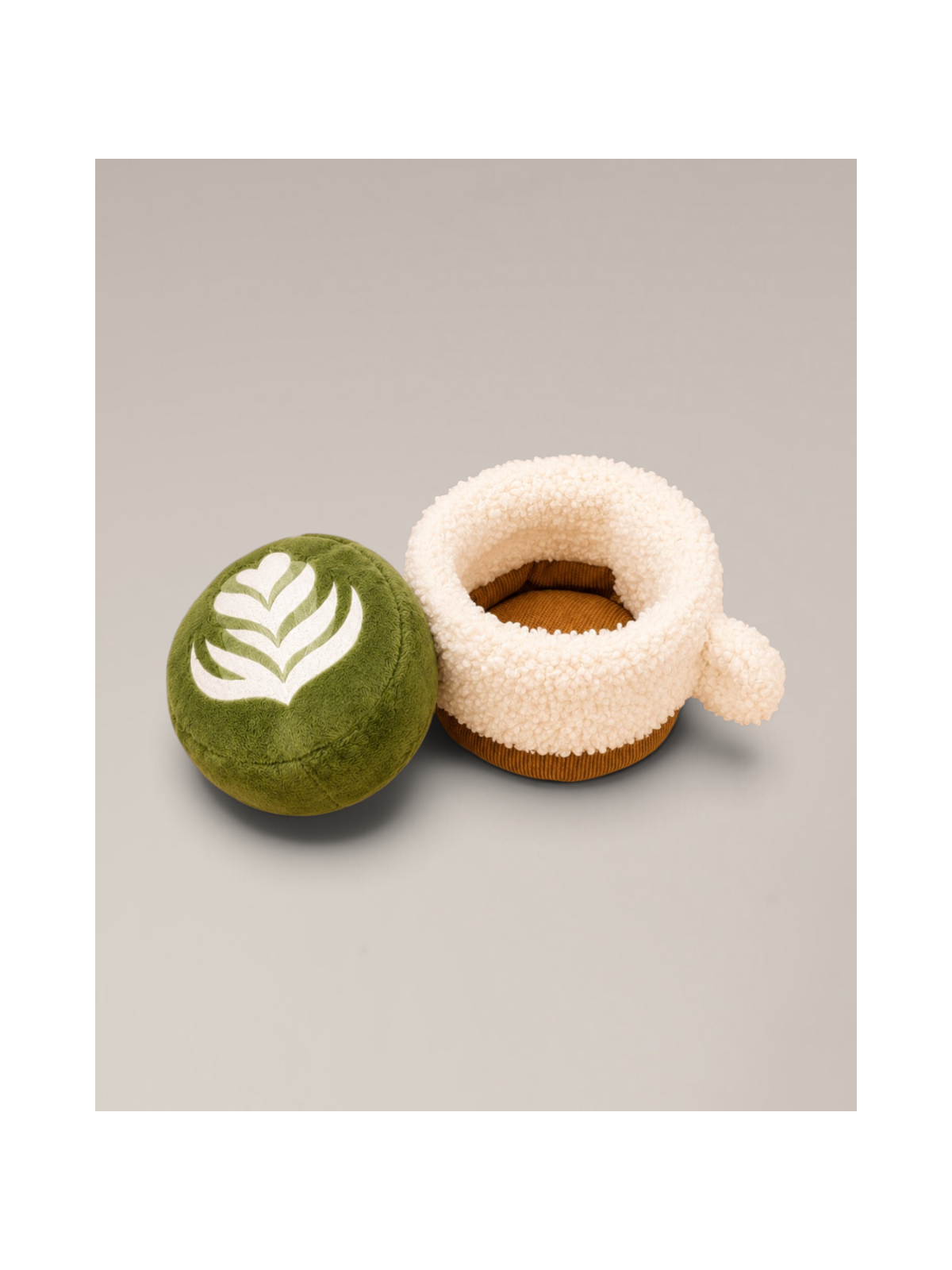 Matcha Latte Cup Interactive Dog Toy