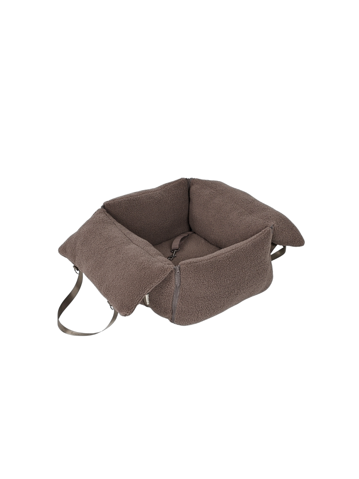 3-in-1 Dog Car Seat & Carrier – Teddy Brown
