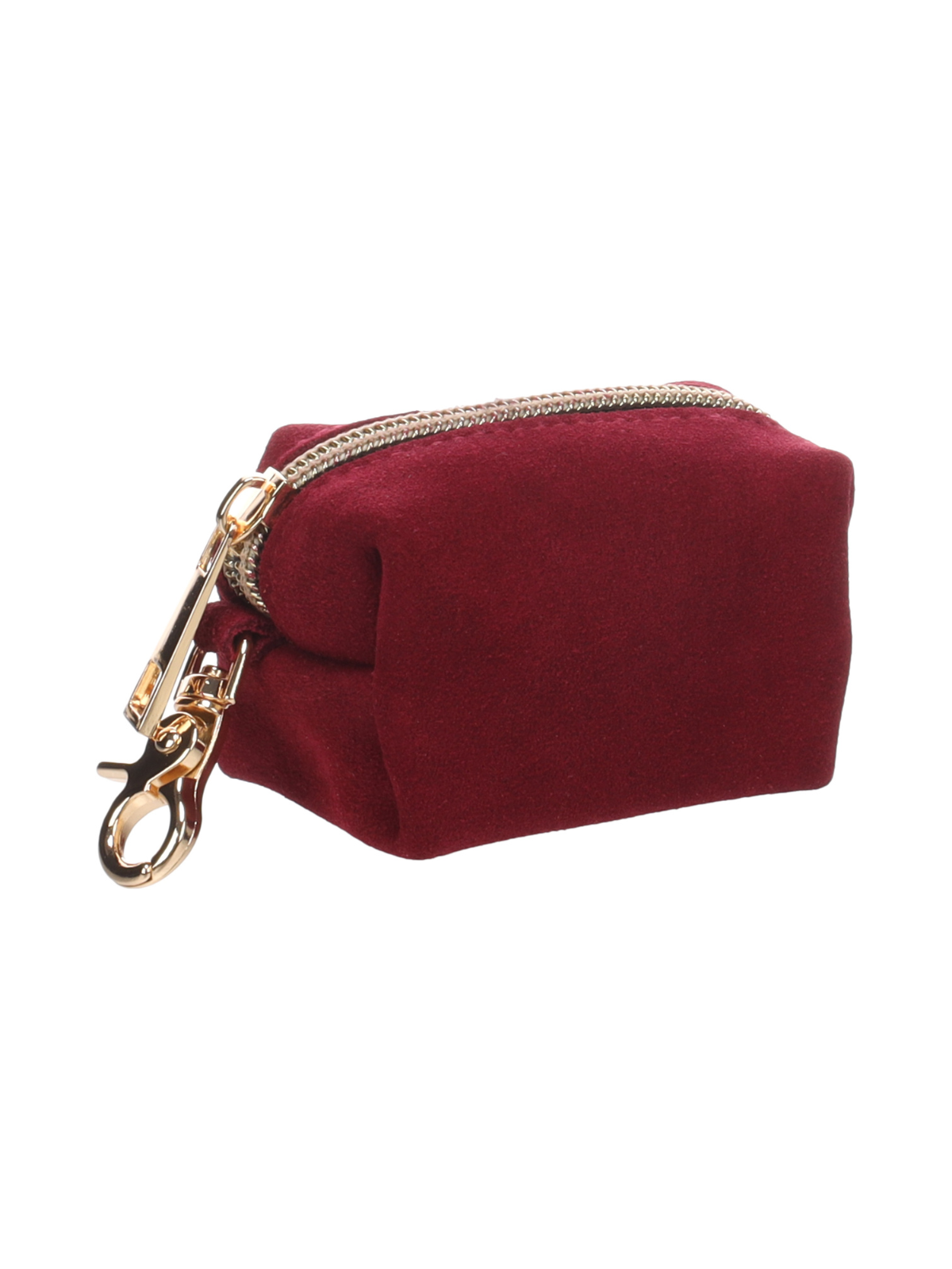 Leather Poop Bag Holder – Burgundy