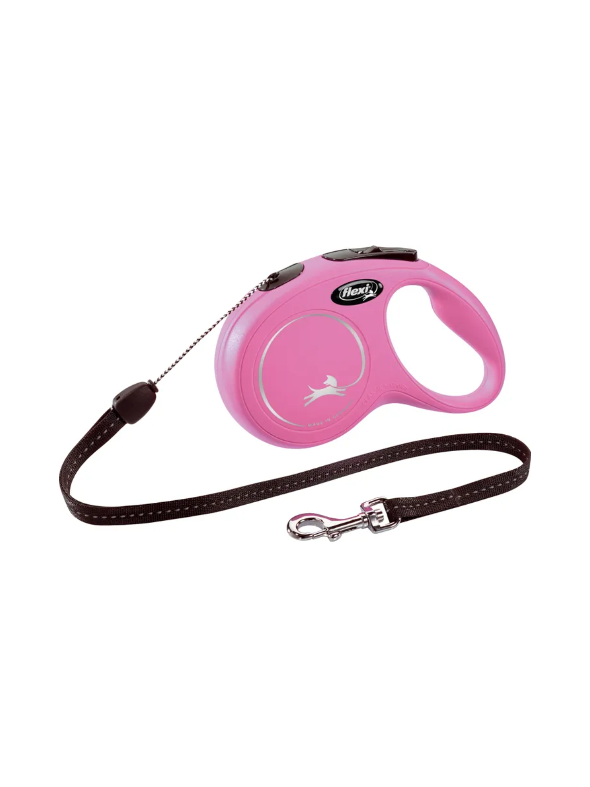 Classic Retractable Cord Leash – Pink
