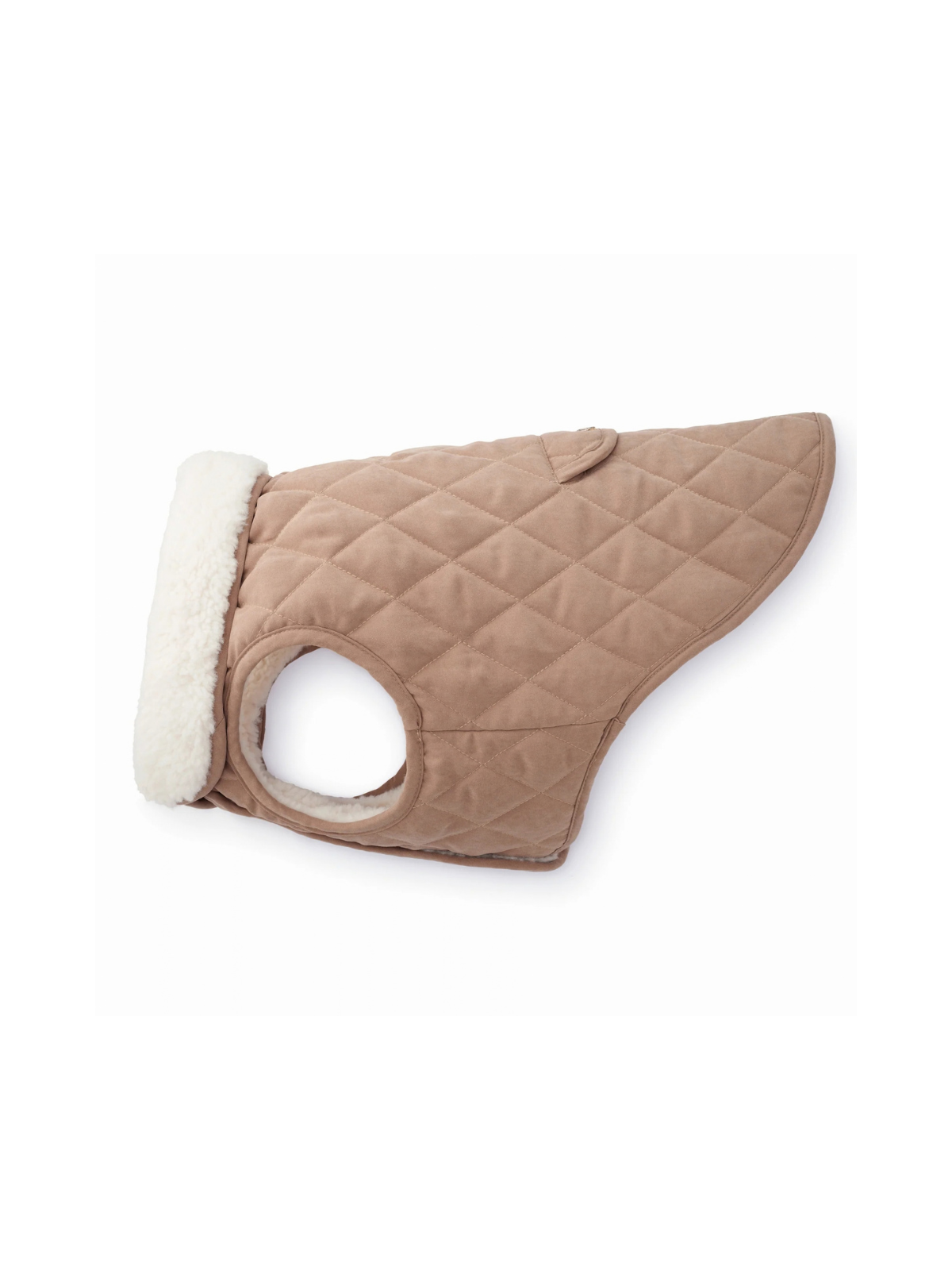 Fawn Sherpa-Lined Reversible Dog Jacket