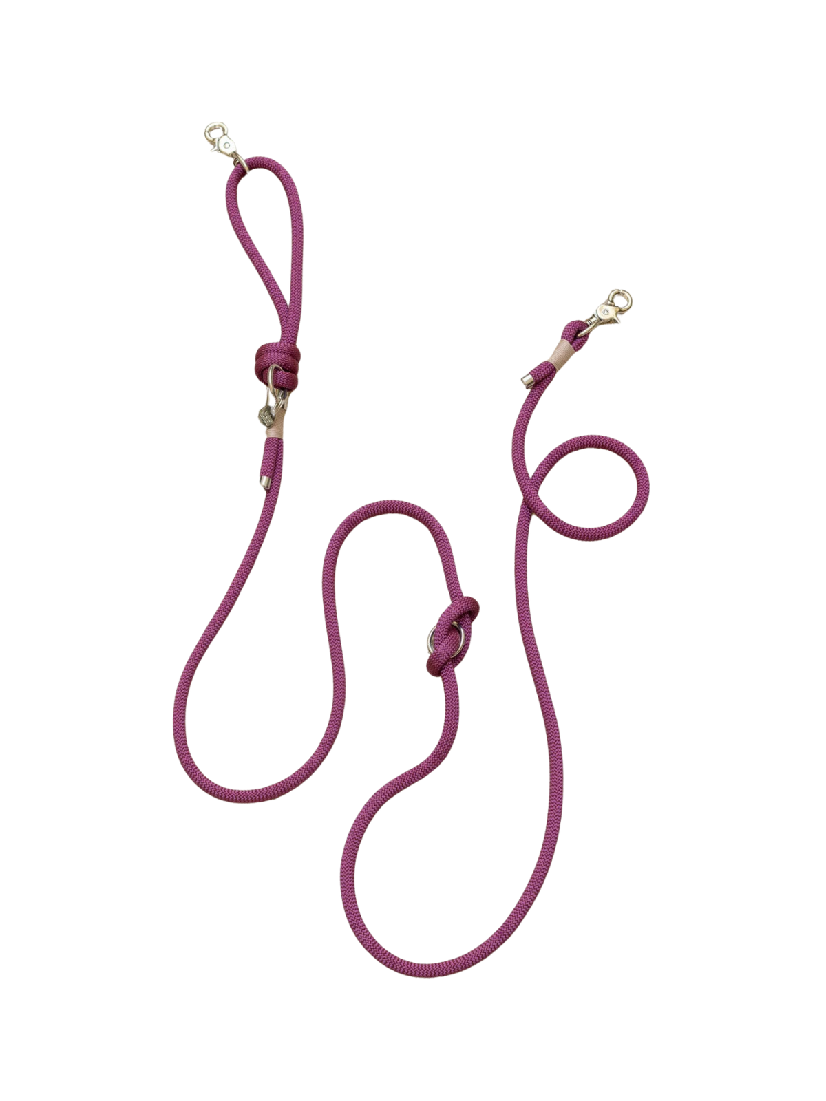 Purple Haze Hands-Free Leash – Silver Hardware