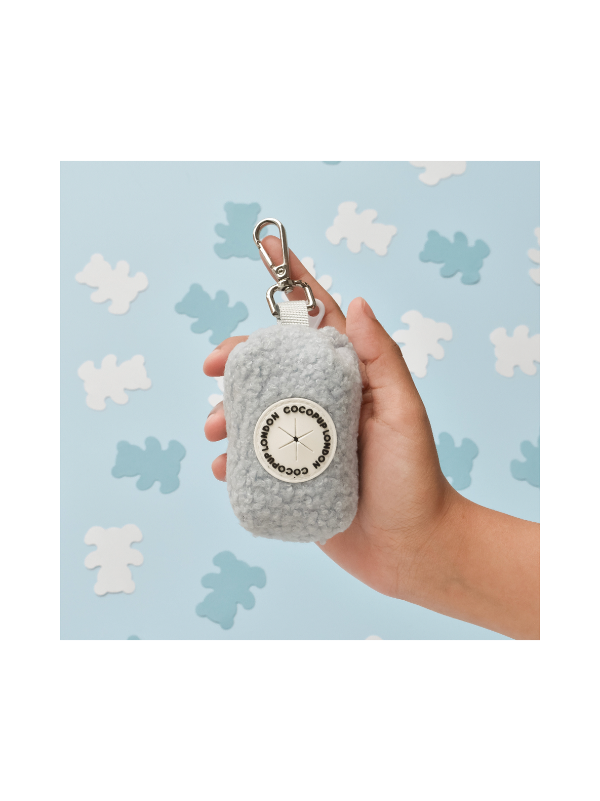 Teddy Poop Bag Holder – Daydream Blue