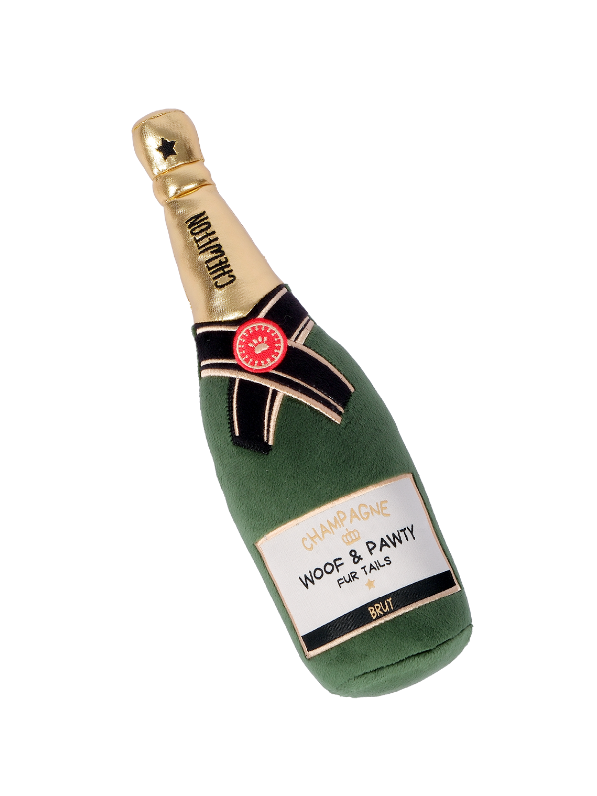 Champagne Bottle Dog Toy