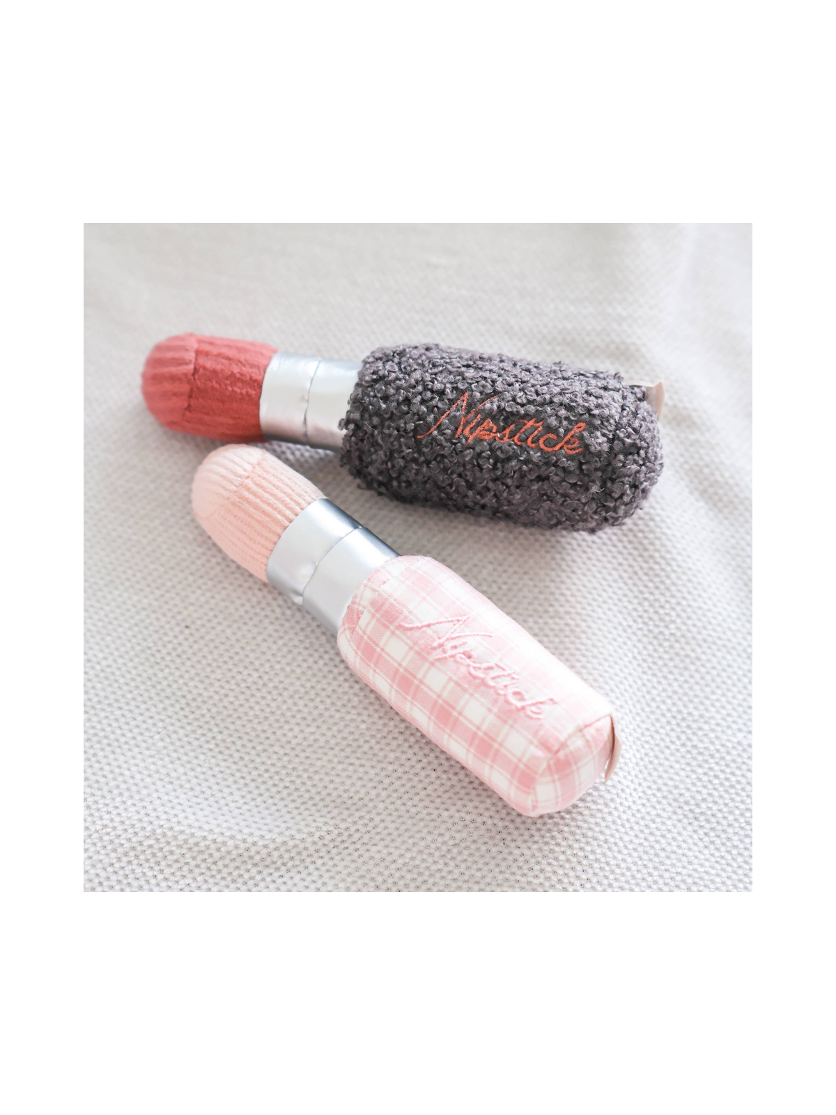 Puppy Lipstick Rattle Dog Toy