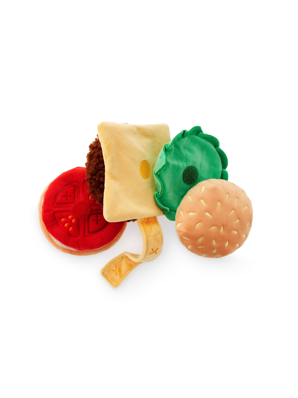 Cheeseburger Interactive Snuffle Dog Toy
