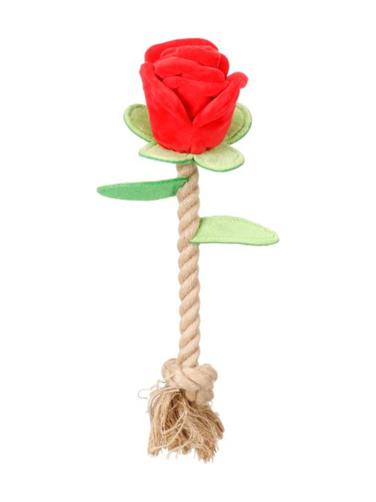 Flamingo Rozie Rose Dog Toy with Rope Red | Bisou Dog Flamingo Rozie Rose Dog Toy with Rope Red | Bisou Dog