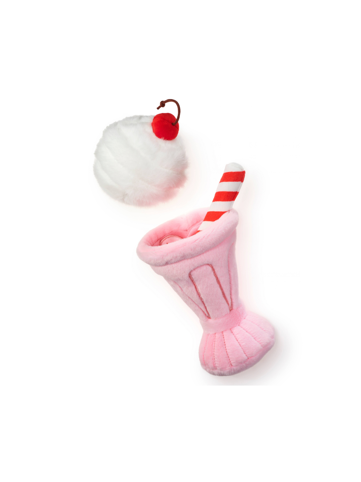 Strawberry Milkshake Interactive 2-in-1 Bounce Dog Toy