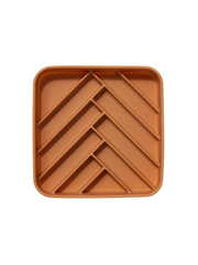 Chevron Slow Feeder Bowl – Nutmeg