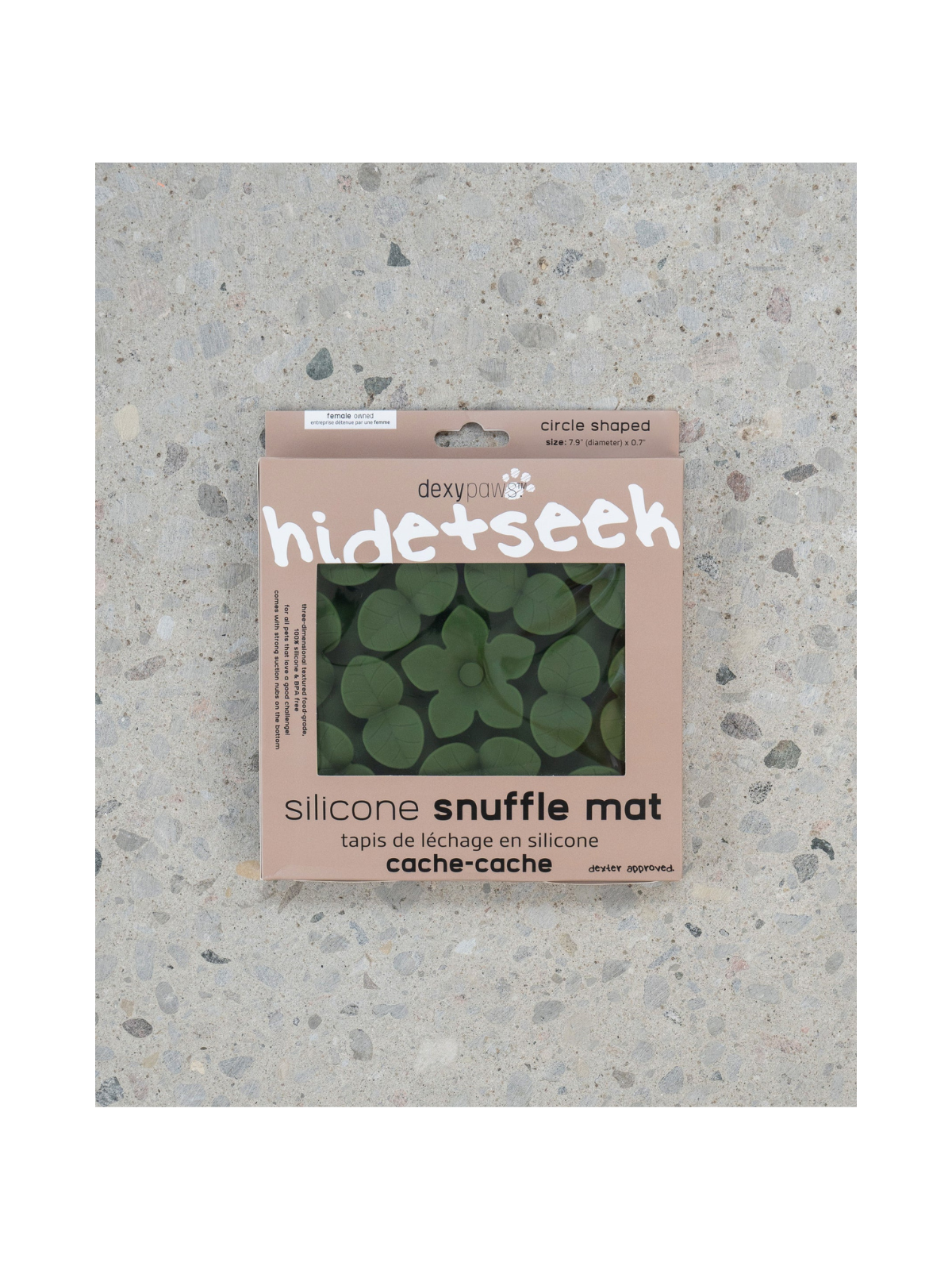 Circle Enrichment Snuffle Mat – Army Green