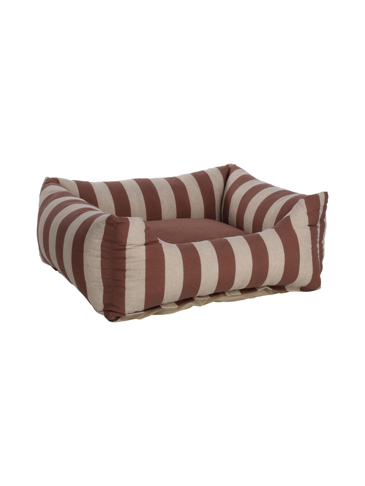 Zahia Memory Foam Dog Bed – Mocha & White