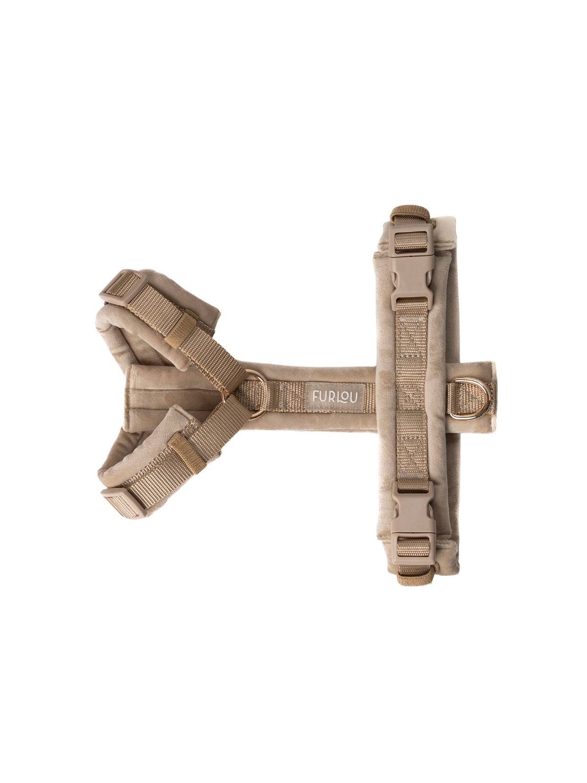 Velvet Dog Harness – Sand