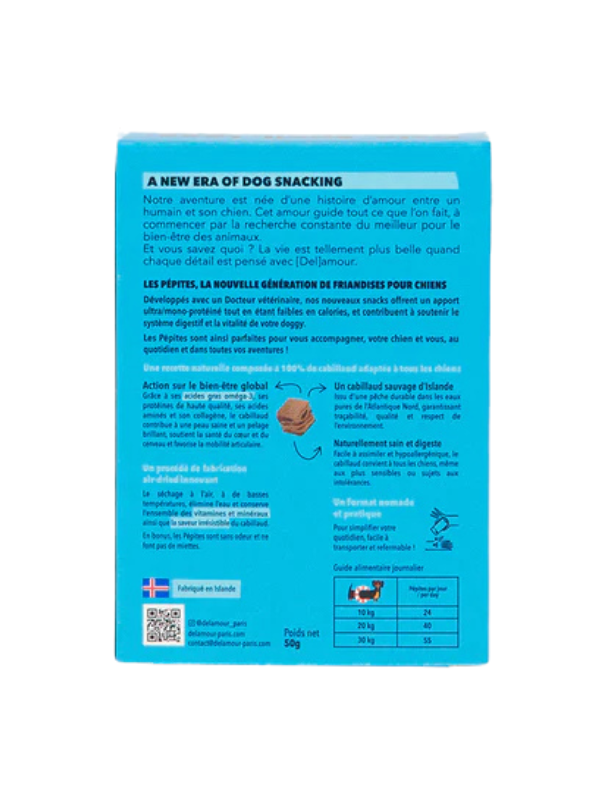 Les Pépites – Air-Dried Cod Snacks (50g)