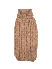 Basket Knit Dog Sweater – Golden Heather