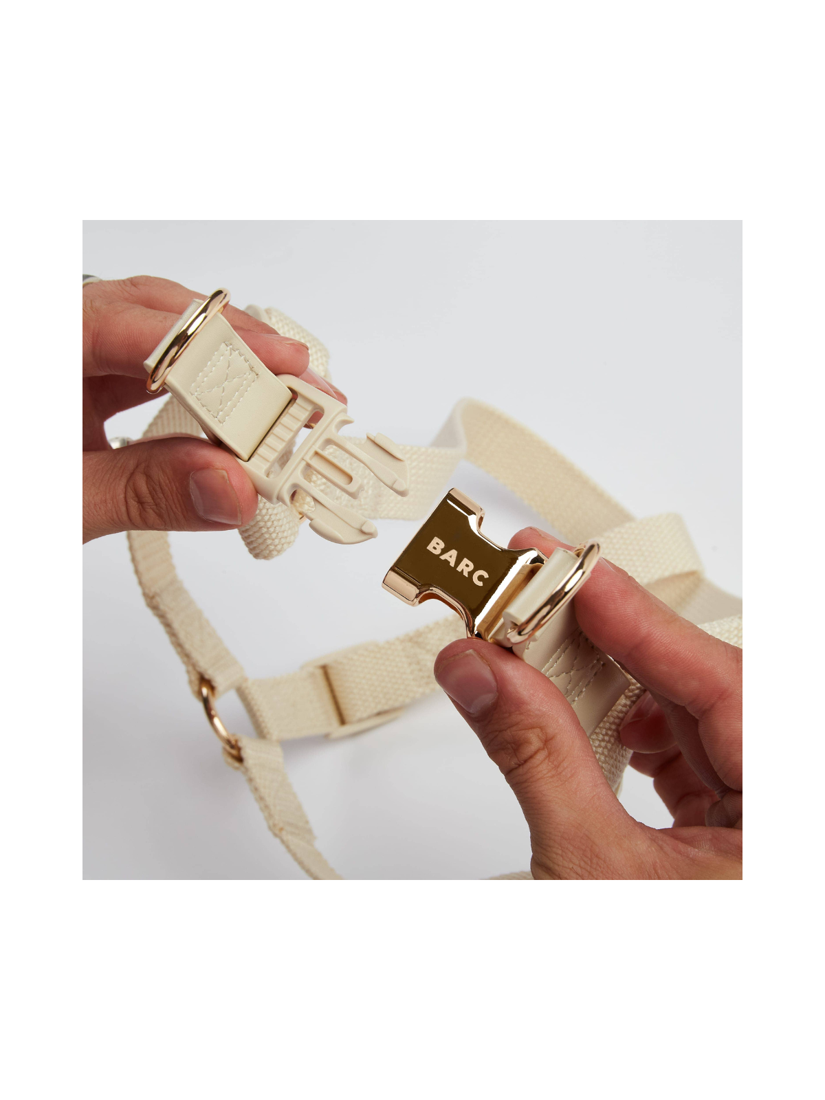 Step-In Y-Shaped Dog Harness – Cream