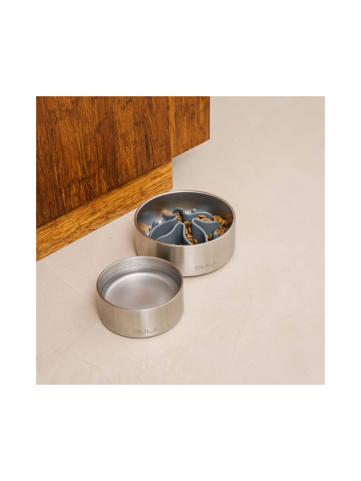 Dog Bowl – Silver (Double-Walled & Insulated)