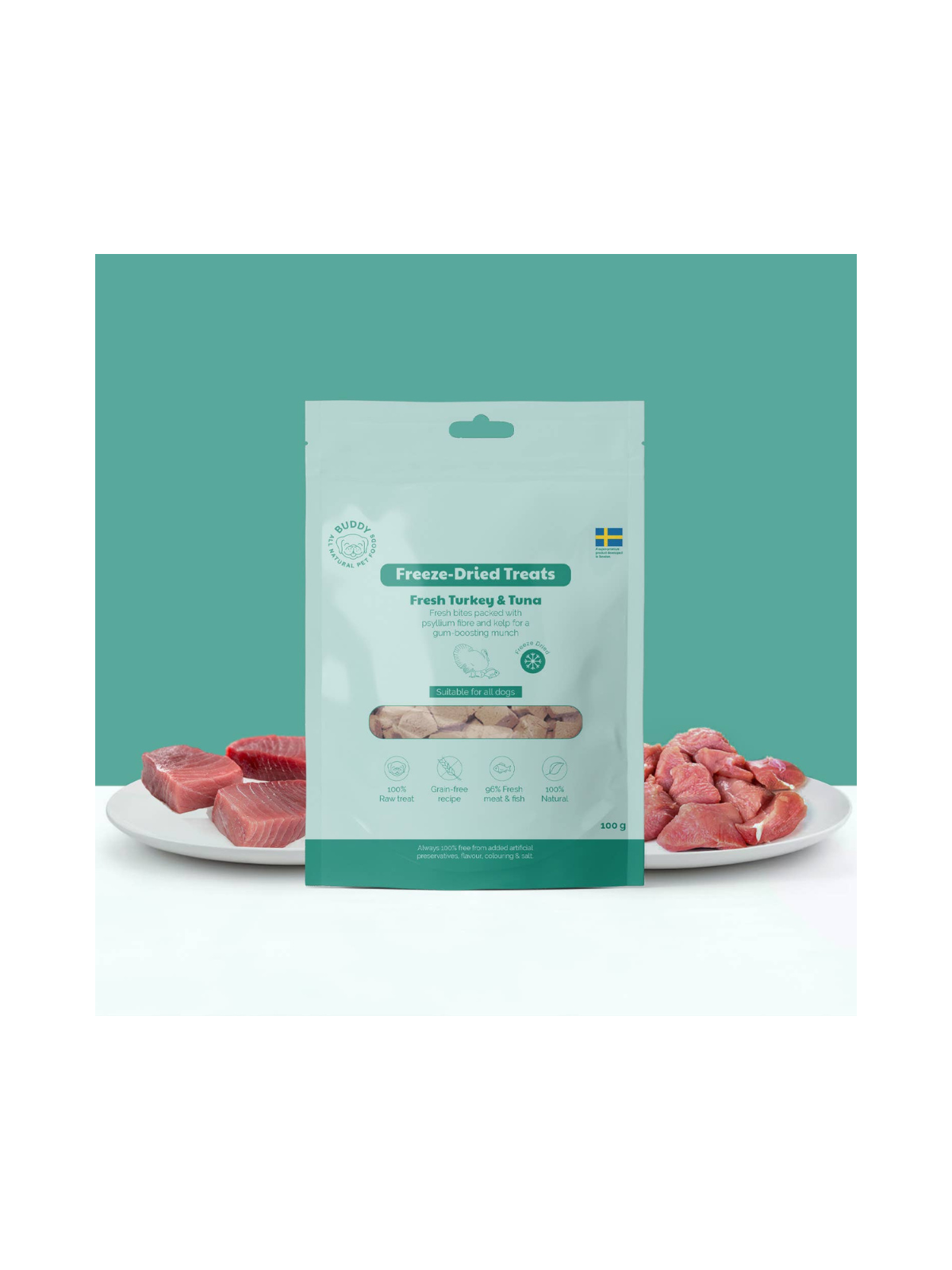 Freeze-dried Treat Raw Turkey & Tuna (100 gr)