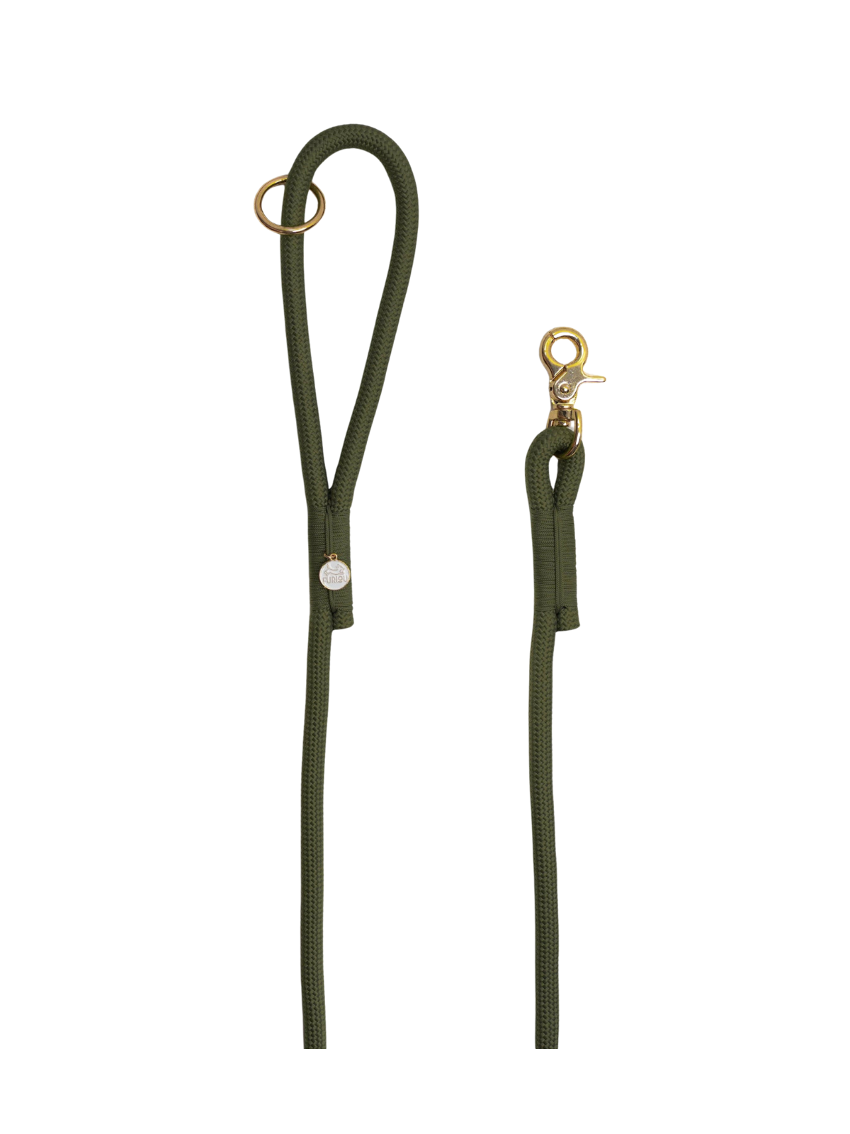 Braided Rope Leash – Khaki