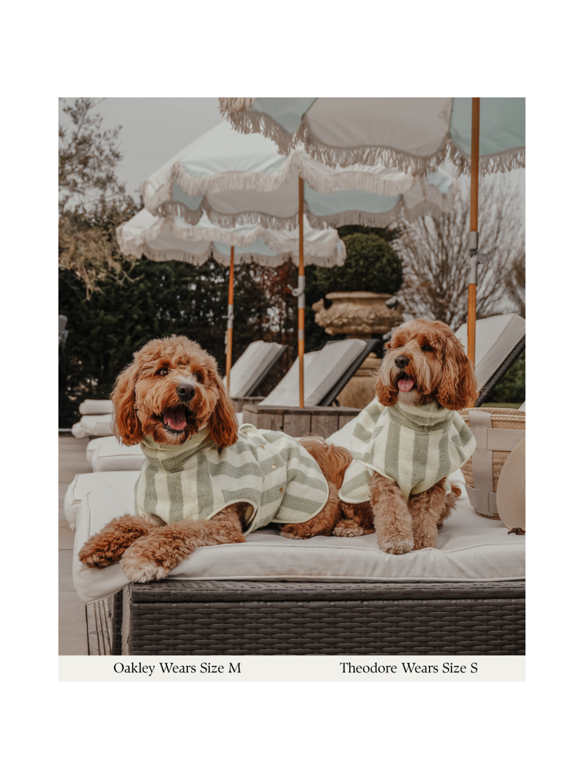 The Cosy Cloak Drying Robe – Matcha Stripe