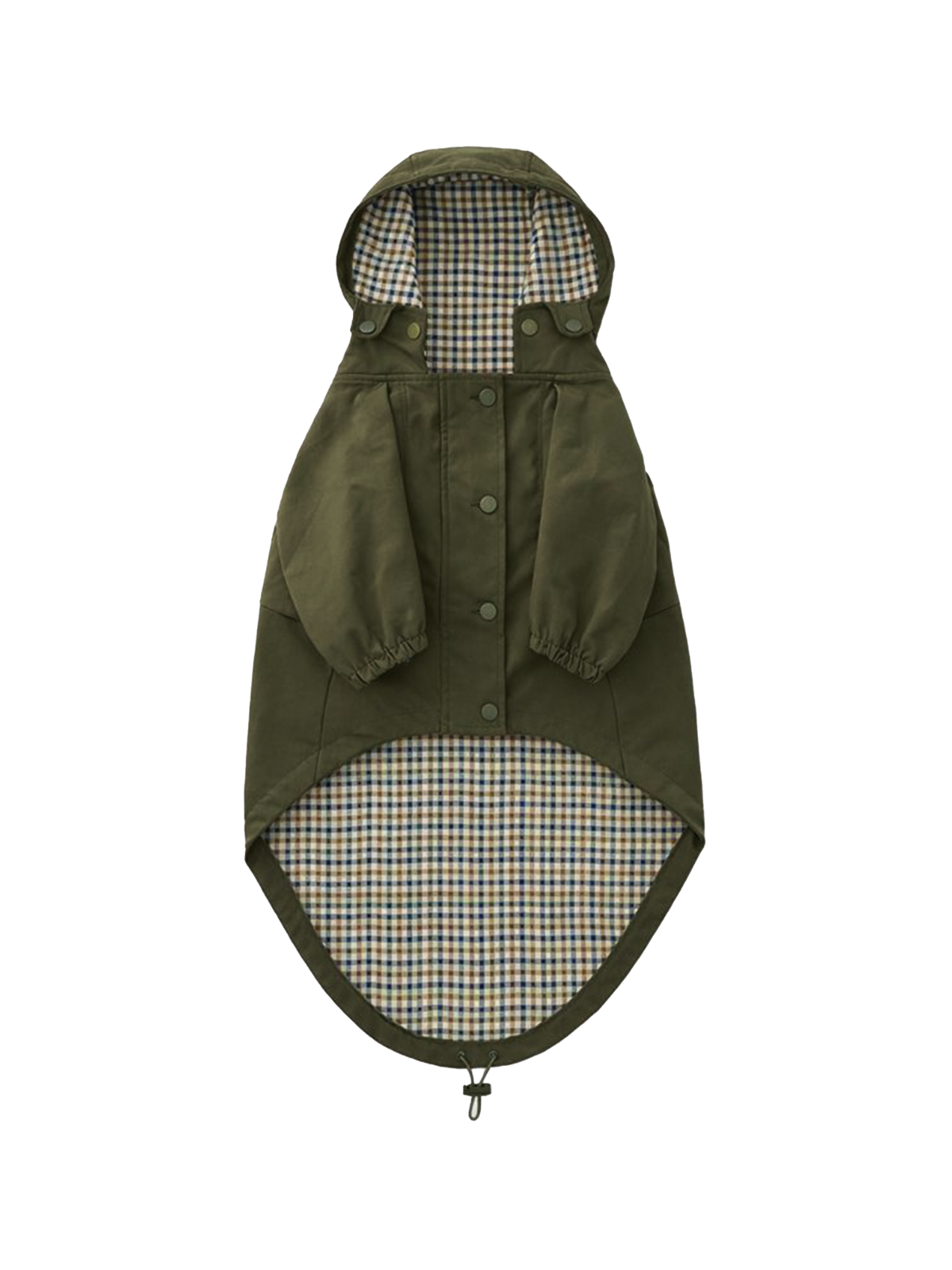 Olive Dog Raincoat
