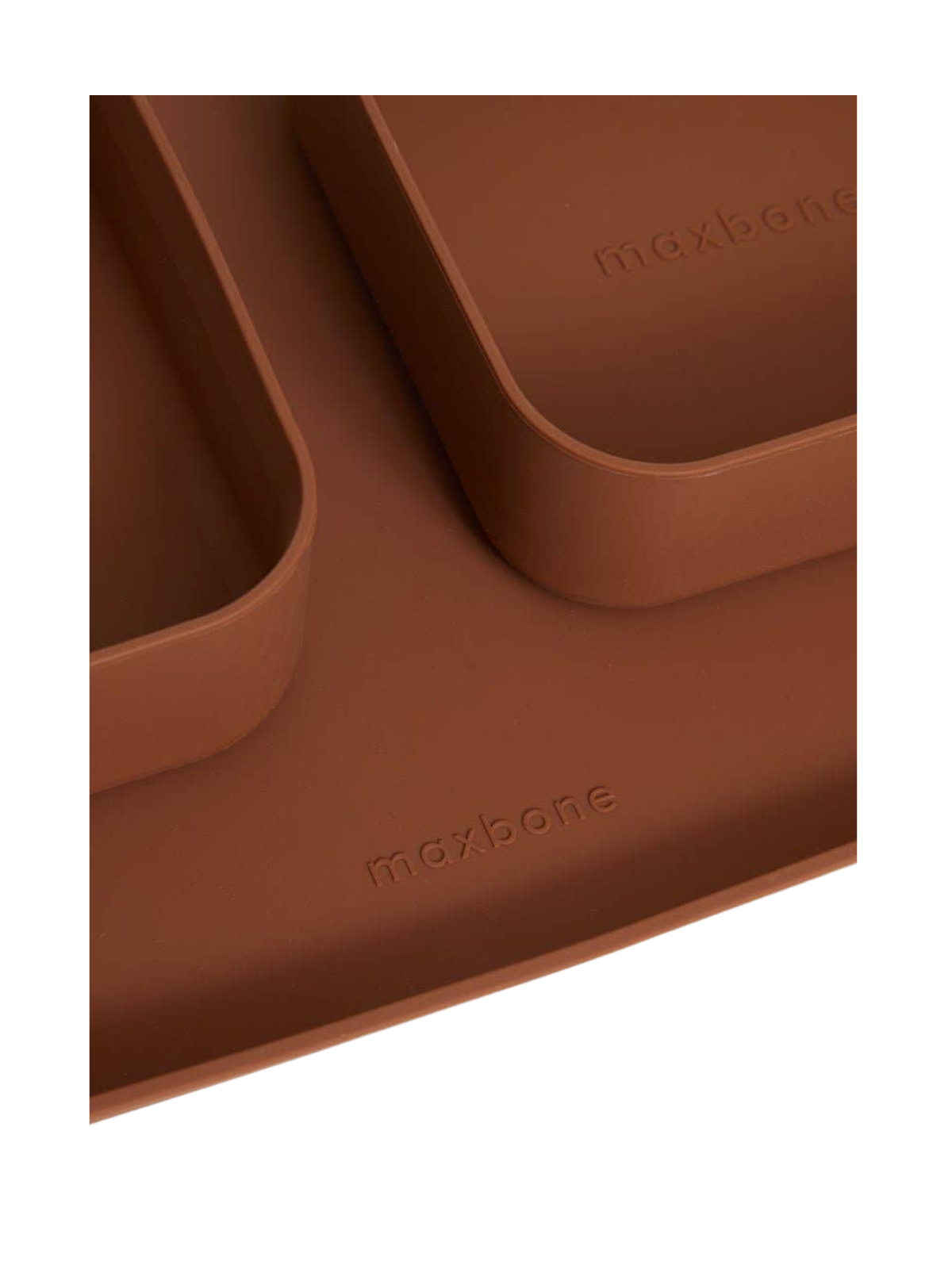 Square Bowls & Mat Set for Dogs - Brown