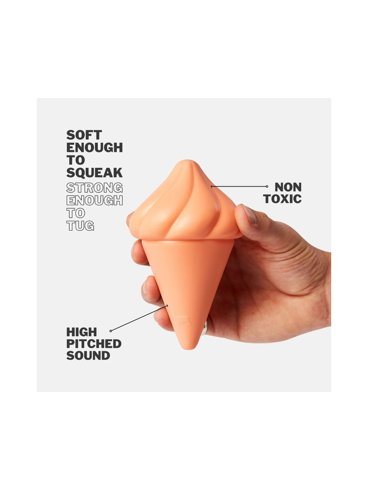 Ice Cream Cone Dog Toy