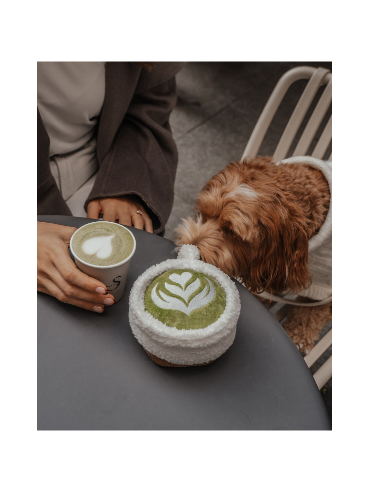 Matcha Latte Cup Interactive Dog Toy