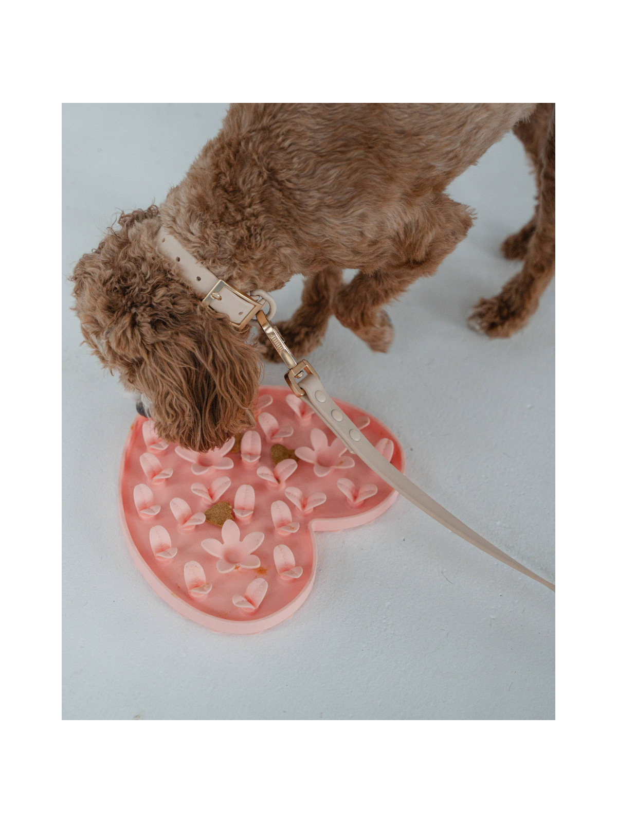 Heart Enrichment Snuffle Mat - Blush Pink