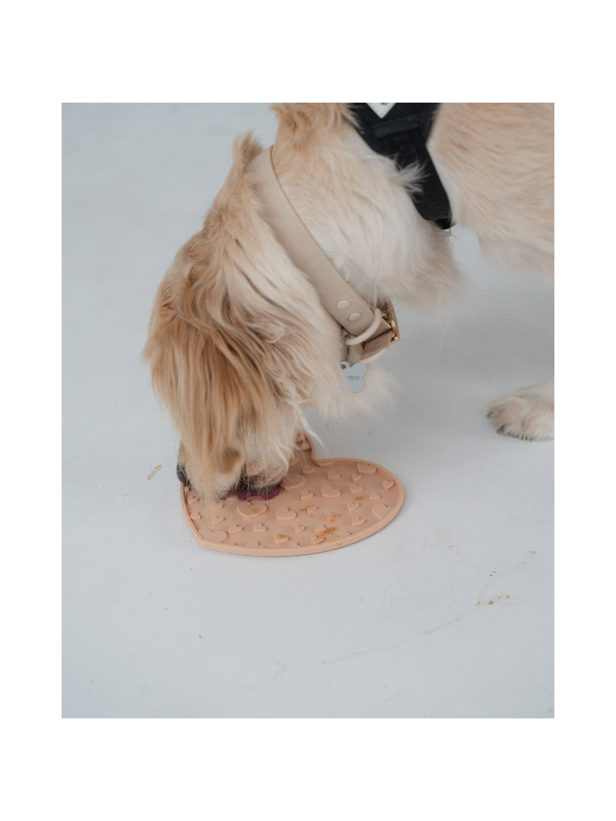 Blush Pink Heart Shaped Enrichment Lick Mat