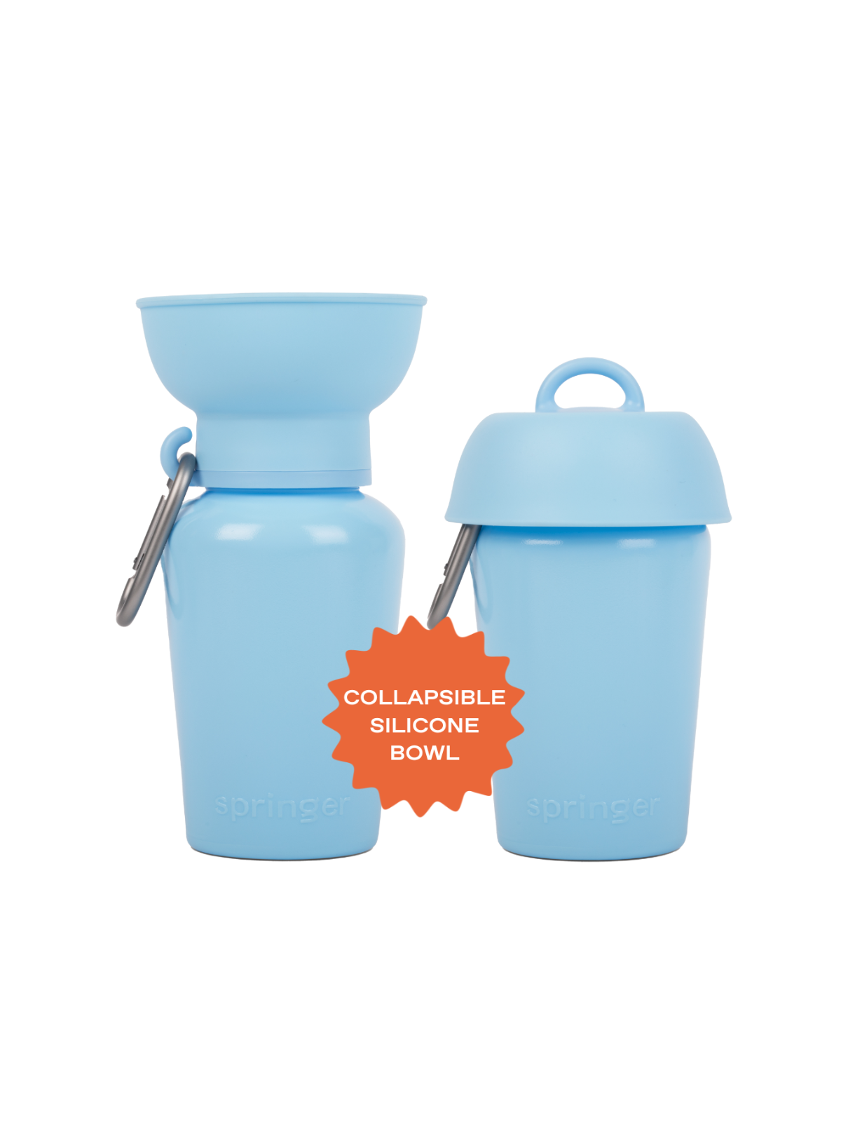 Travel Water Bottle (600ml) – Sky Blue