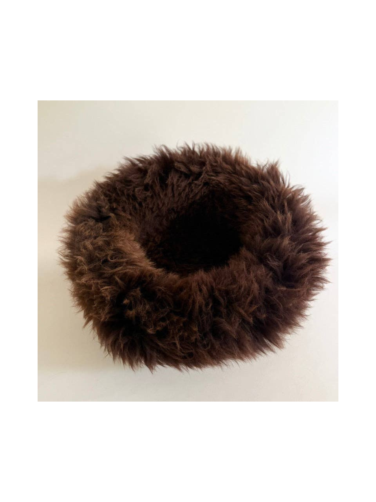 Sheep Donut Dog Bed – Brown