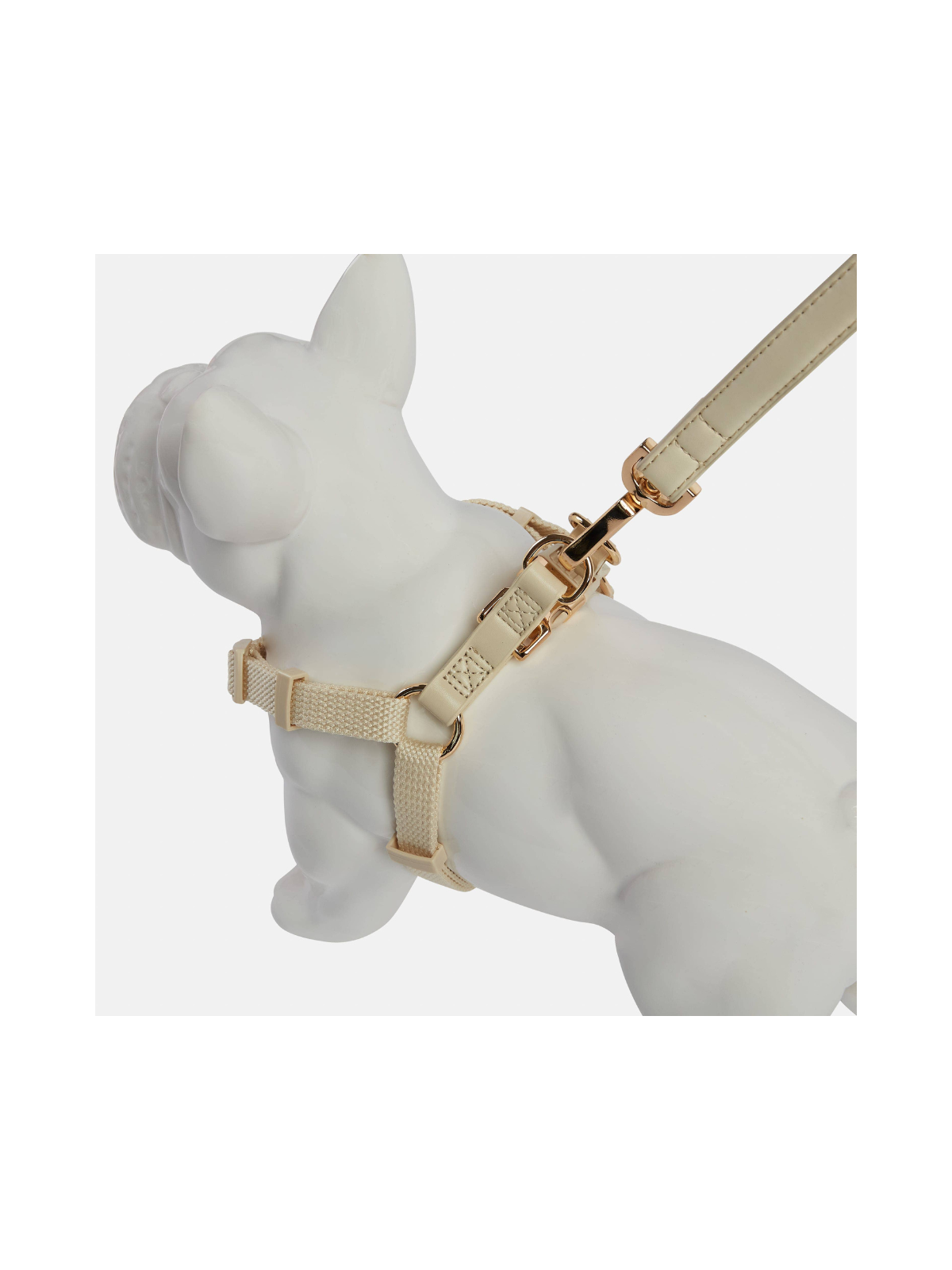 Step-In Y-Shaped Dog Harness – Cream