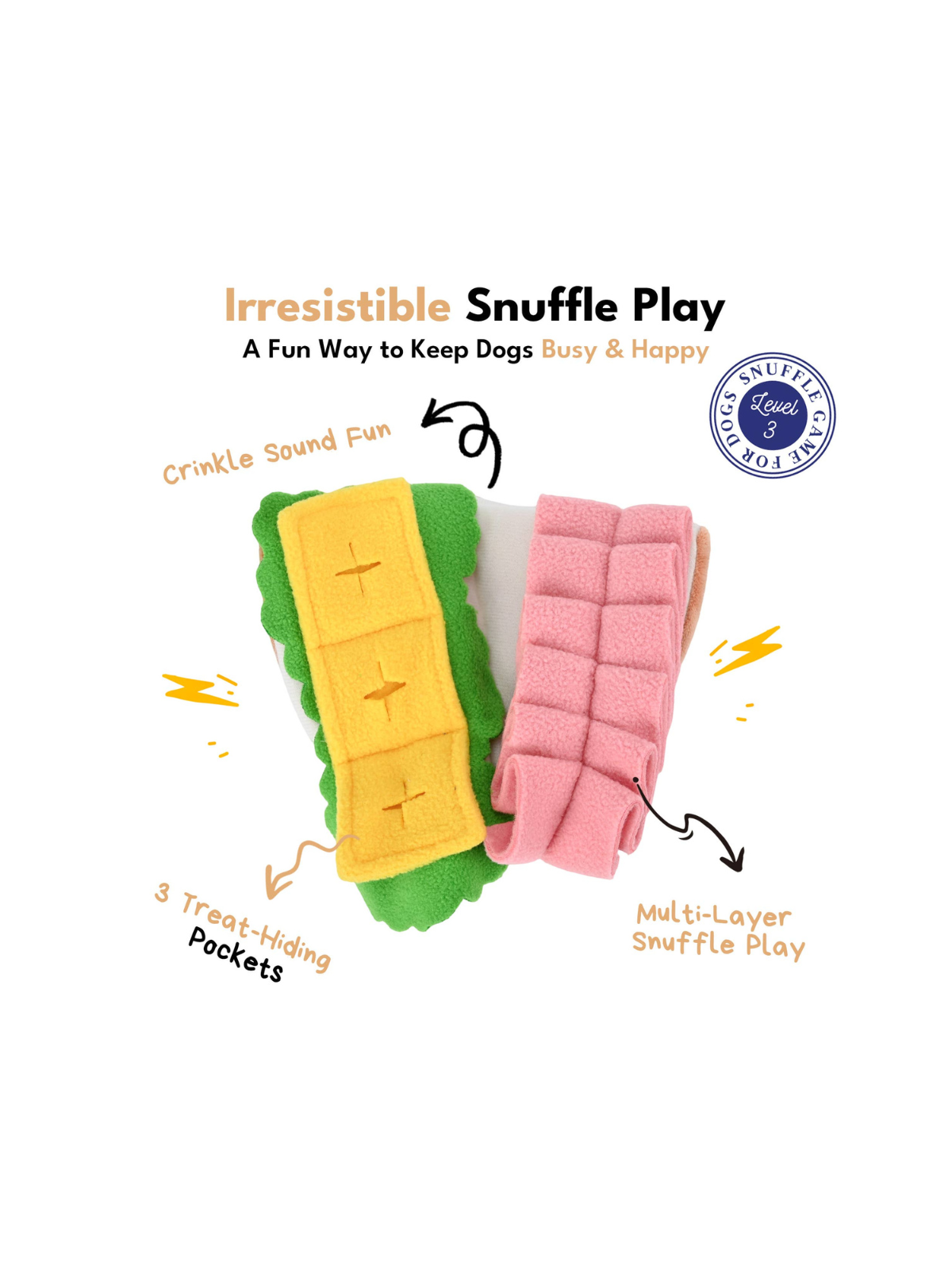 Half Sandwich Snuffle Toy