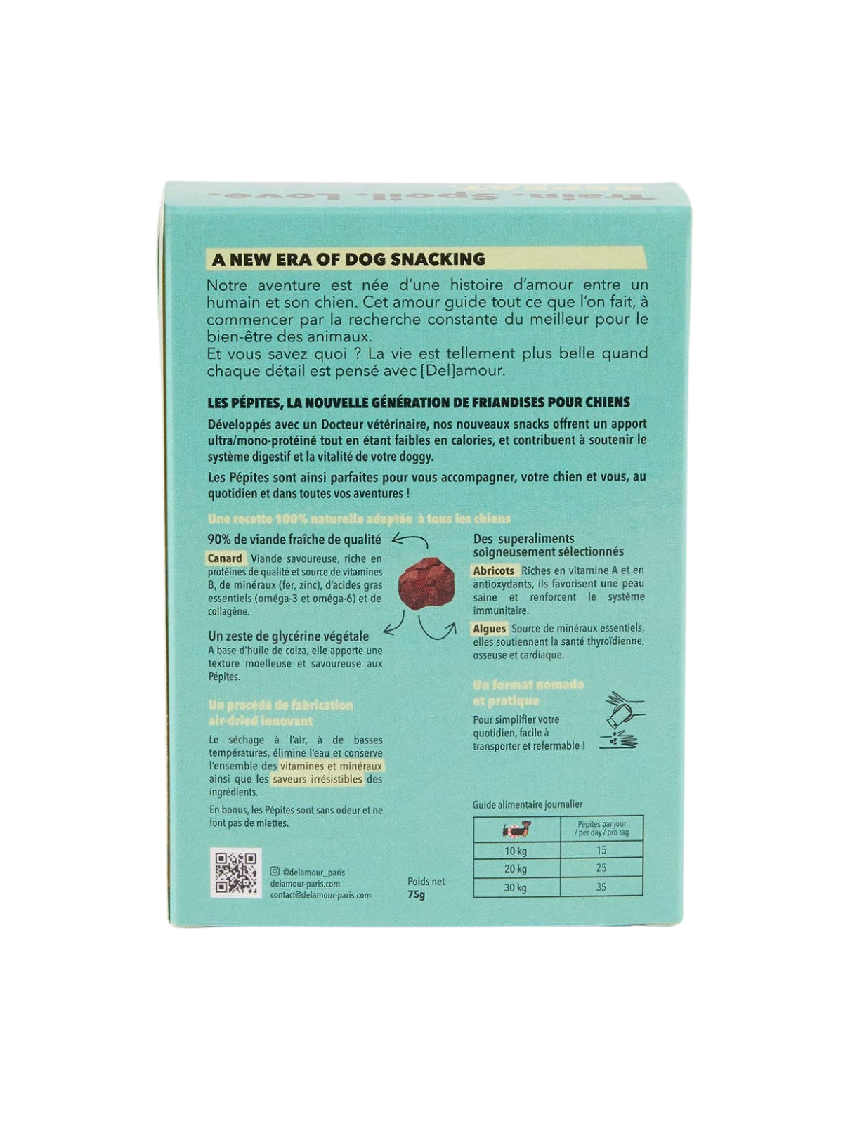 Les Pépites – Air-Dried Duck Snacks (50g)