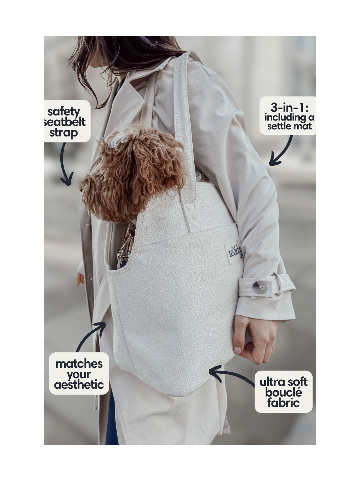 The Bouclé Carrier – Marshmallow