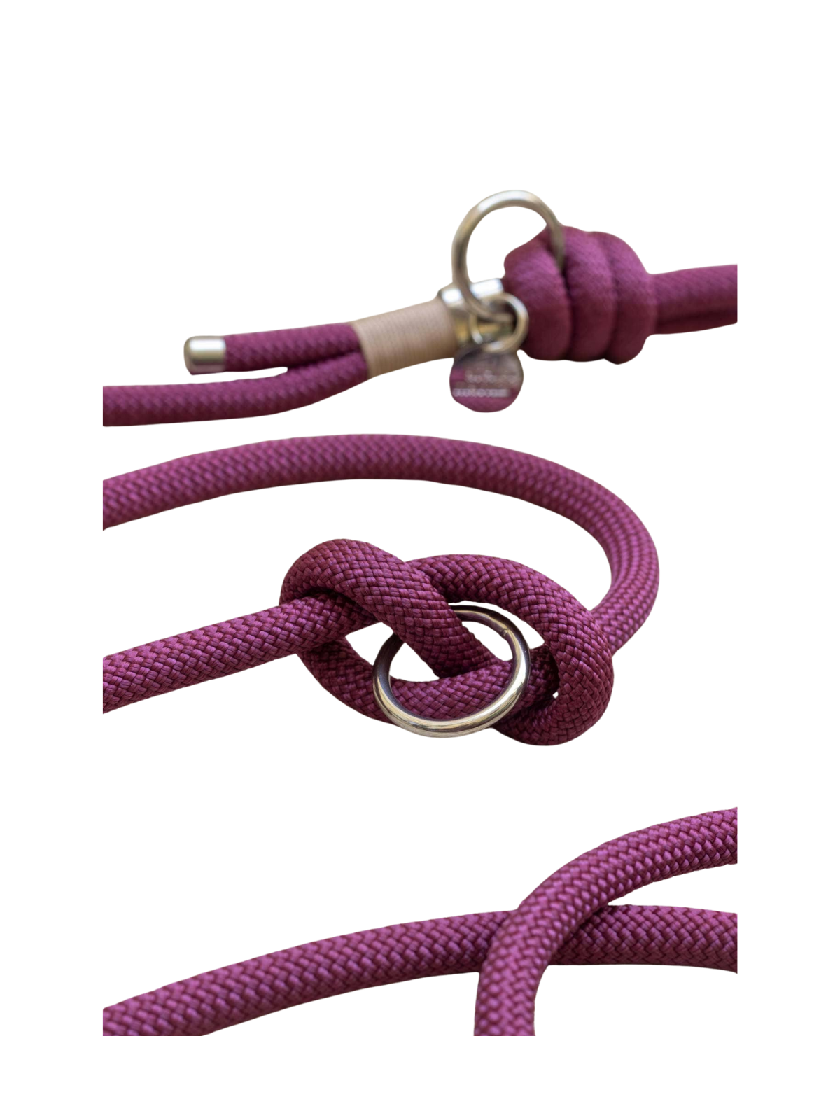 Purple Haze Single Leash – Silver Hardware