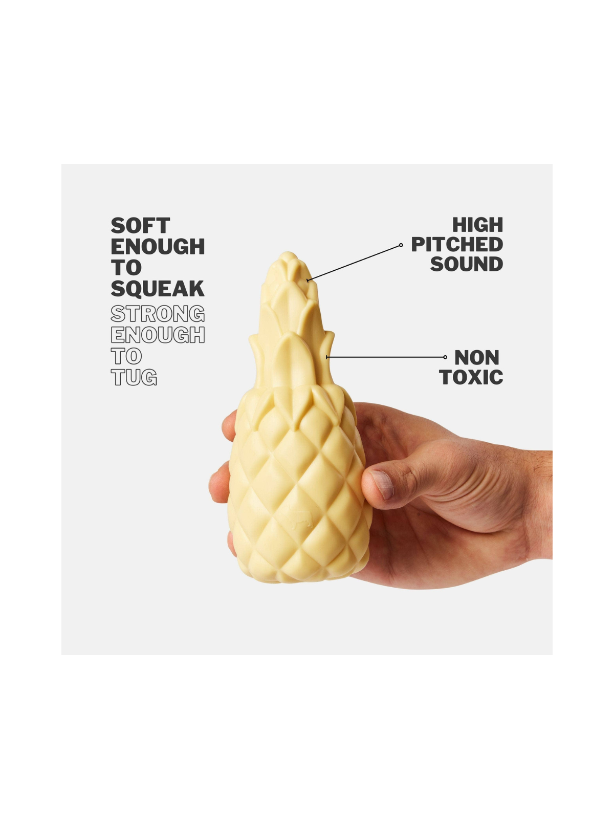 Pineapple Shaped Squeaky Dog Toy