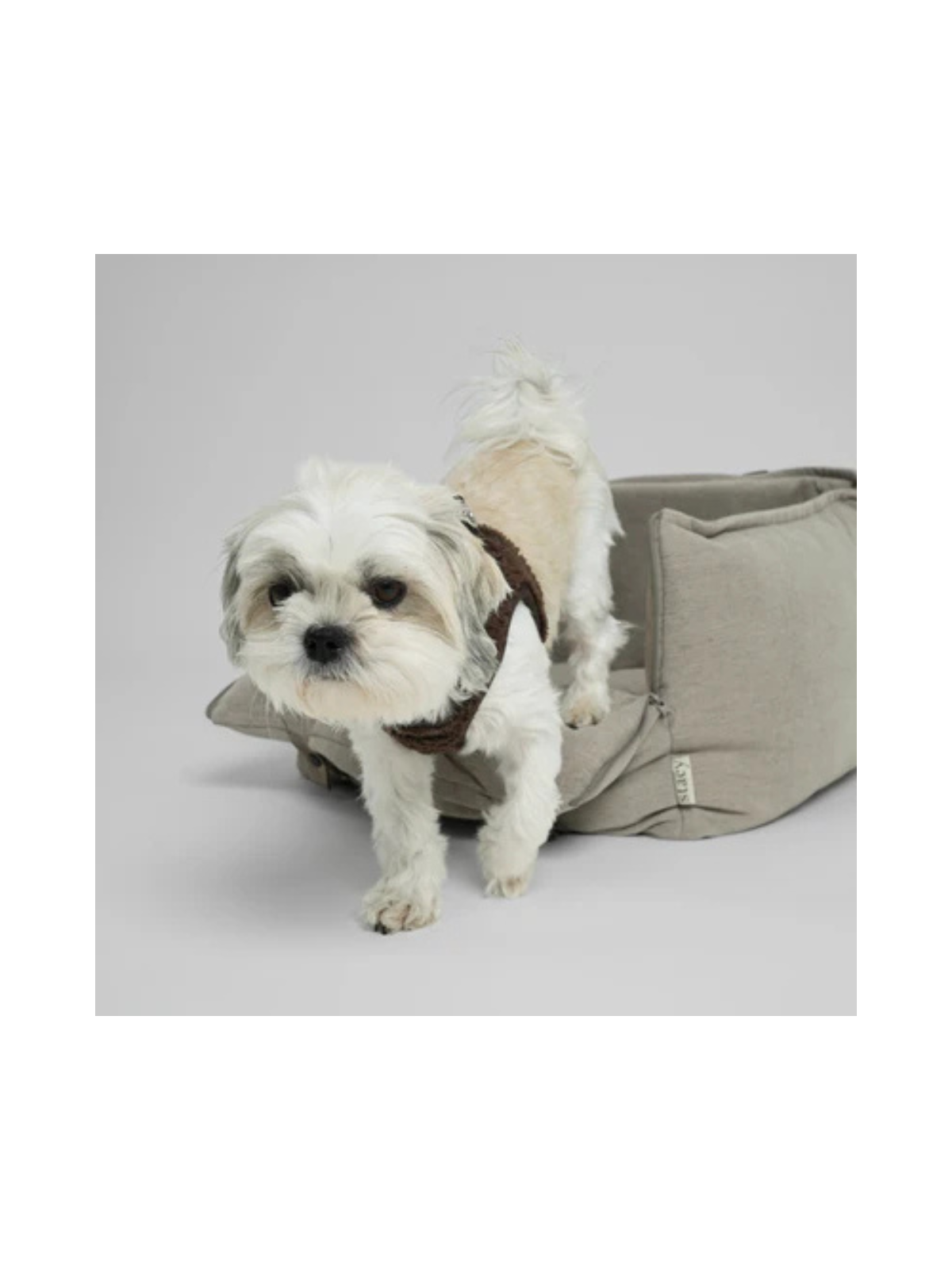 2-in-1 Dog Car Seat & Travel Bed – Dune