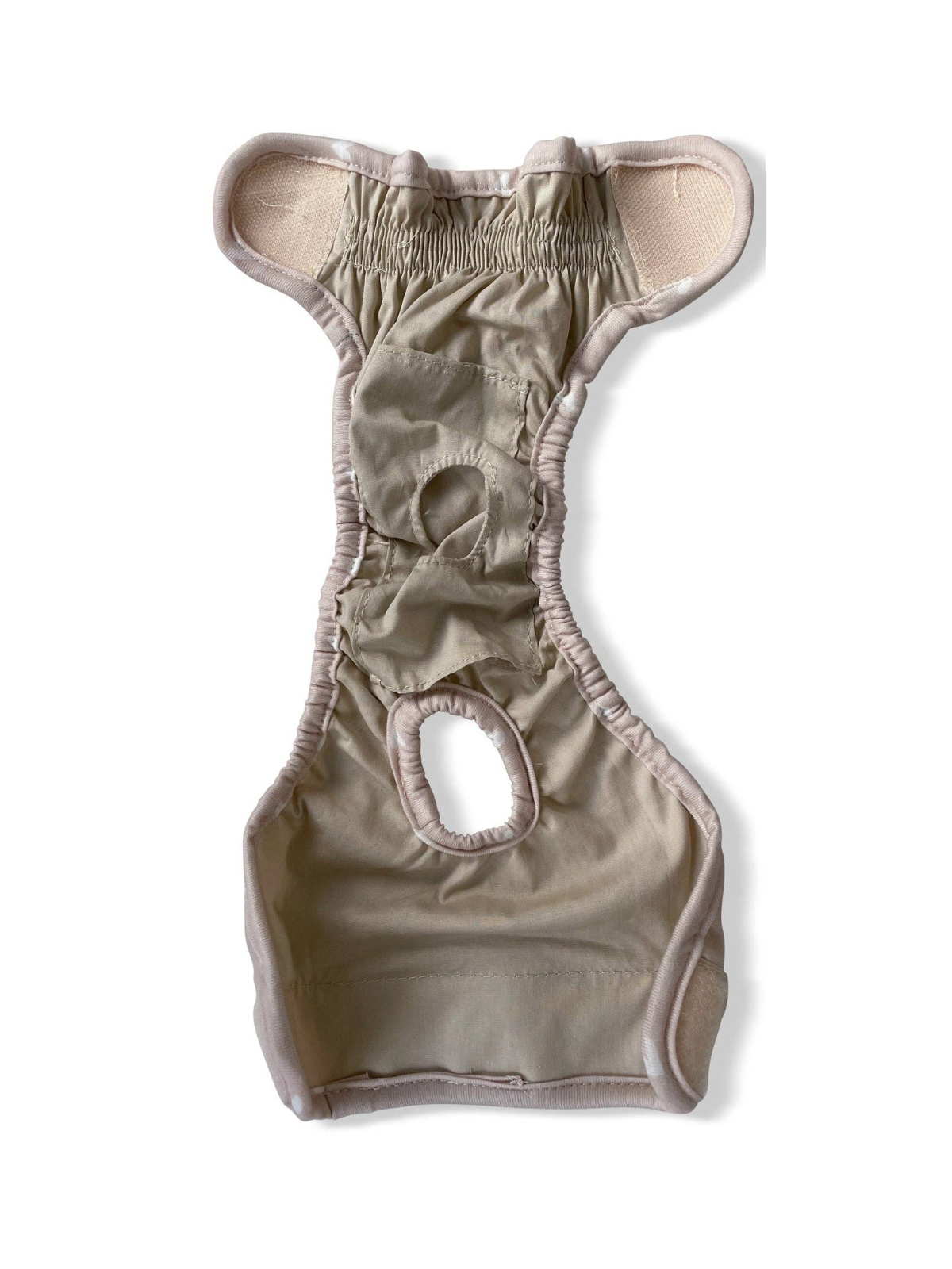Panties for Female Dogs in Heat – Beige with Hearts