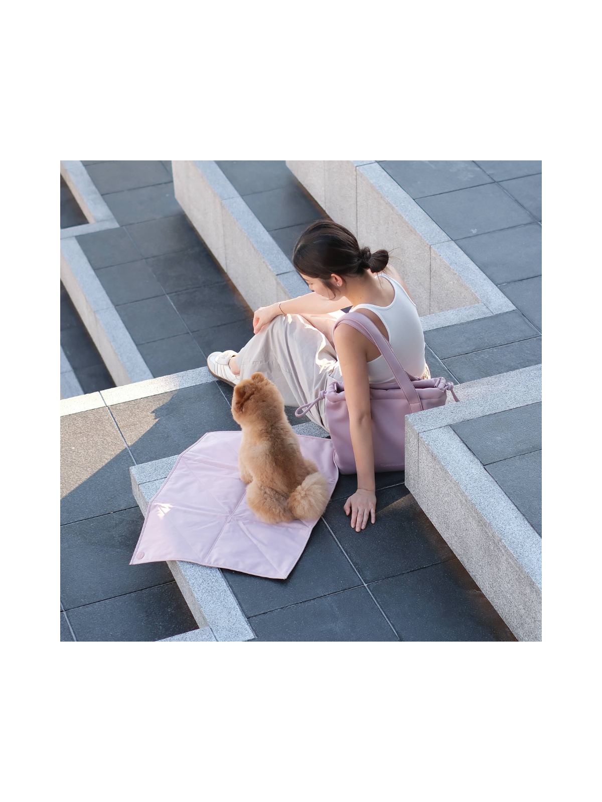 Jouir Pet Travel Mat – Rose