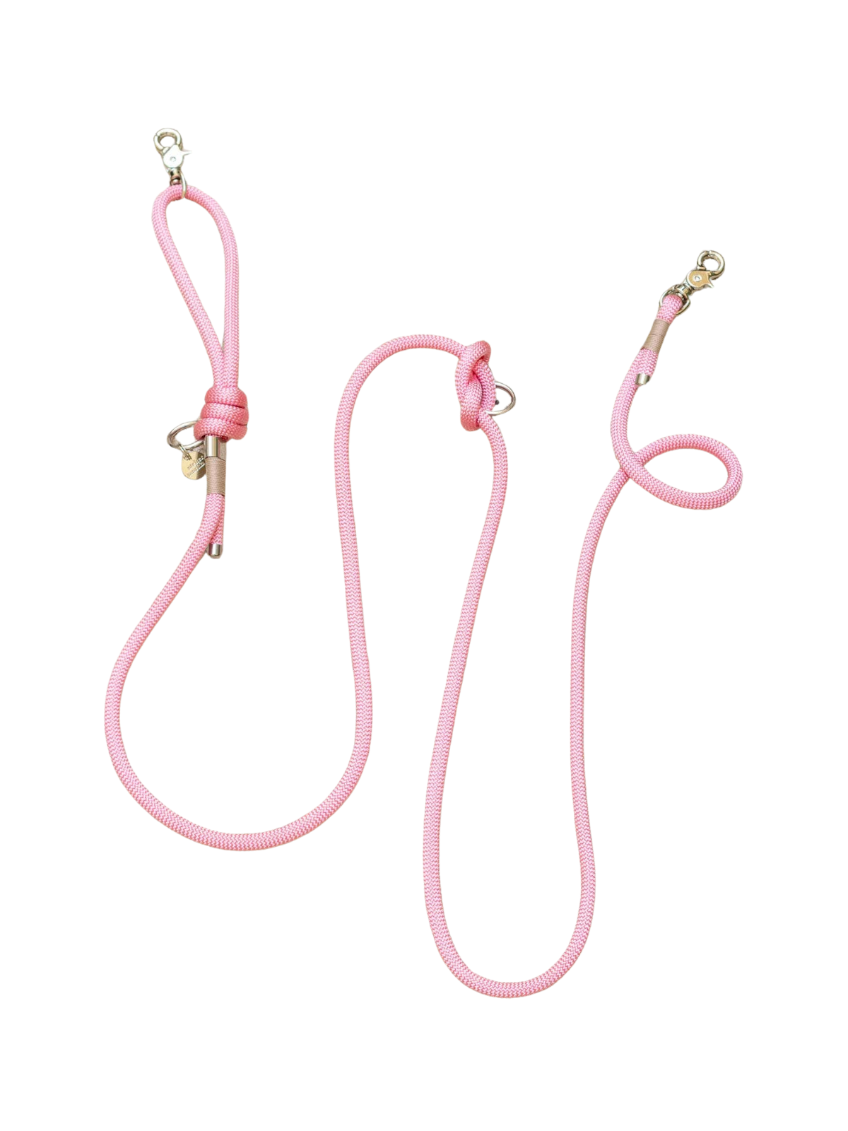 Hands-Free Rope Leash – Pastel Pink