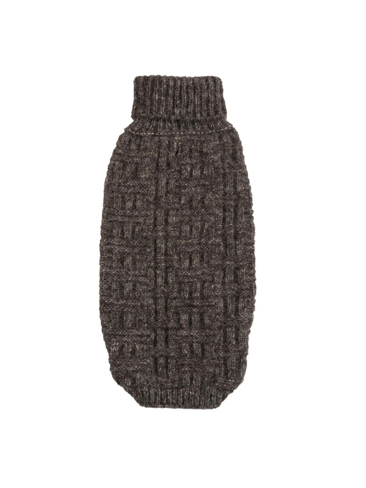 Basket Knit Dog Sweater – Charcoal Heather