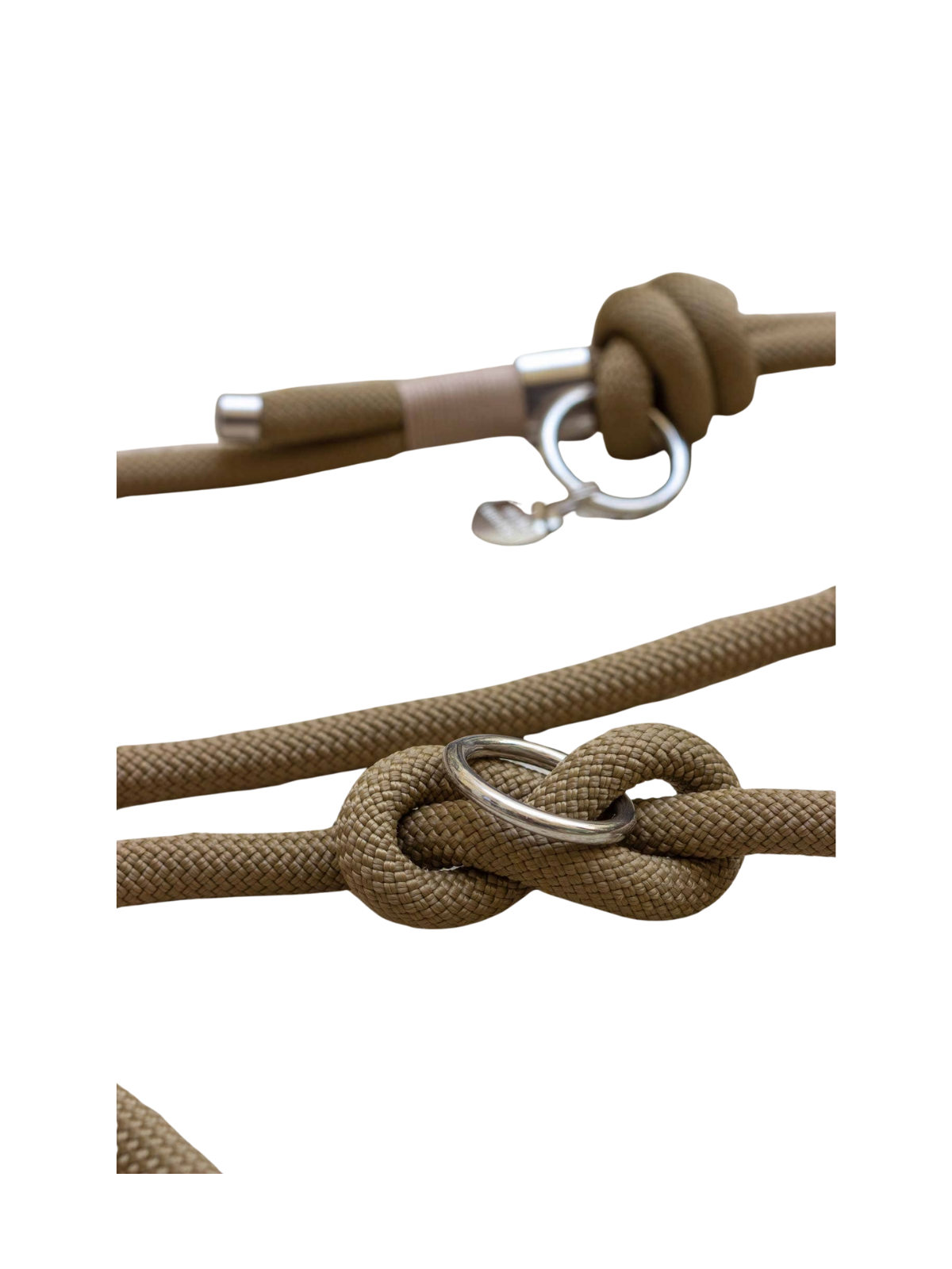 Macchiato Single Leash – Silver Hardware