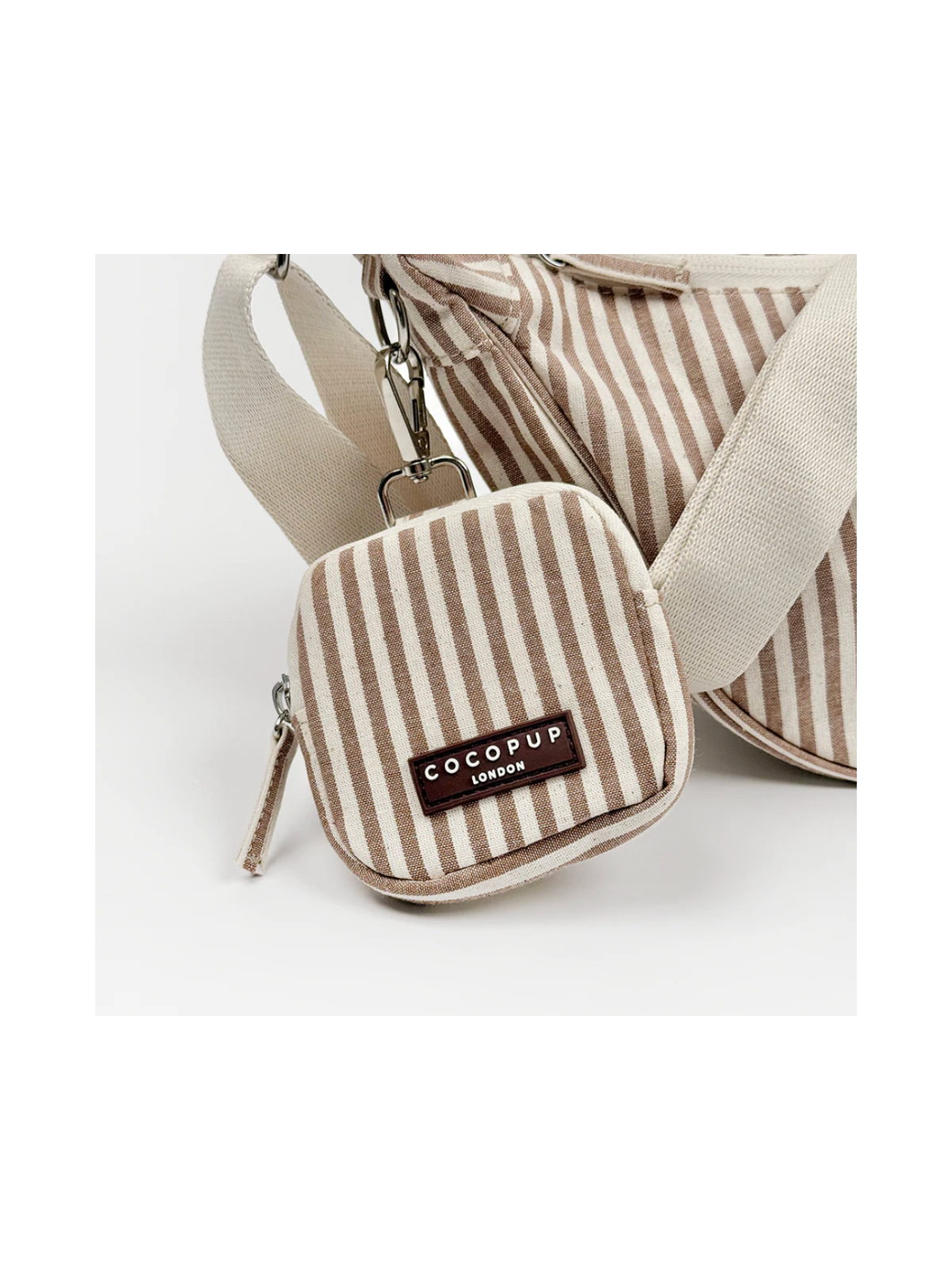 Crescent Treat Pouch – London Linen Stripe
