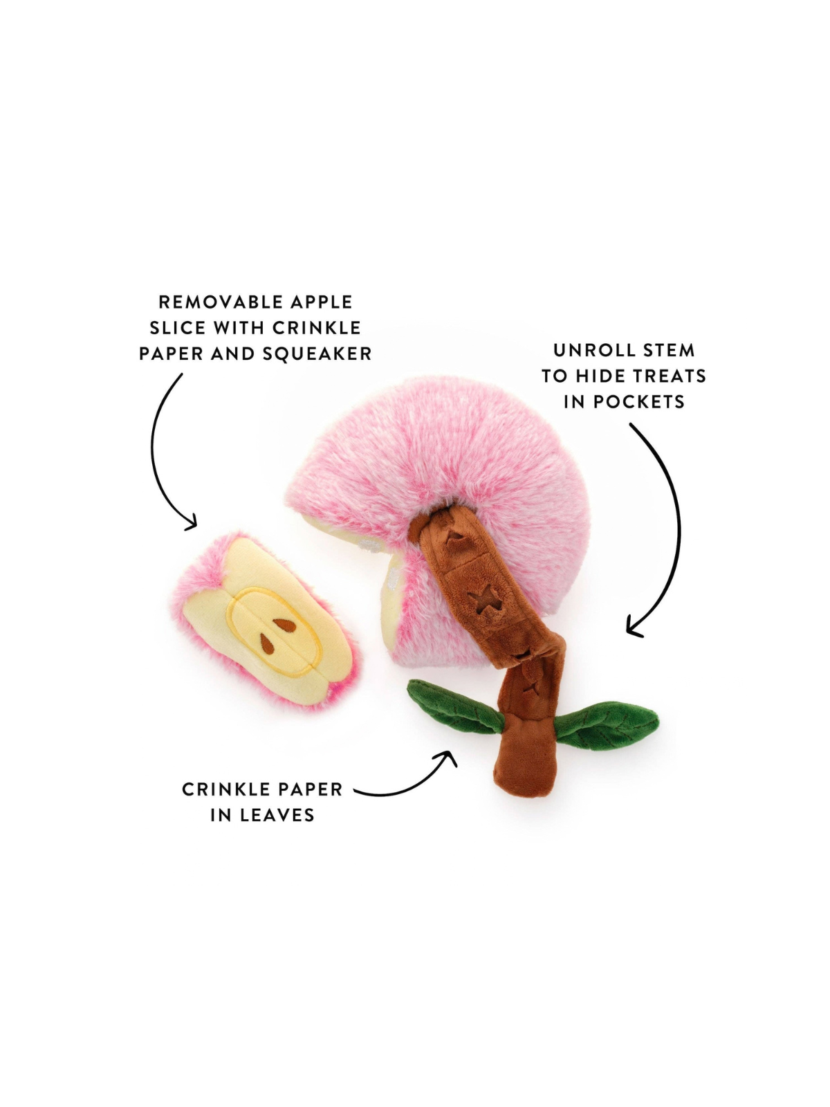 Apple Interactive Snuffle Dog Toy