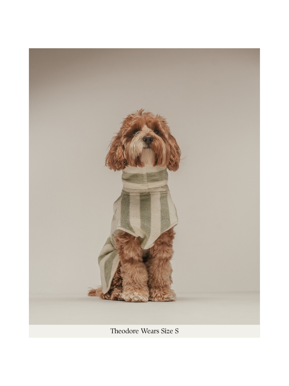 The Cosy Cloak Drying Robe – Matcha Stripe