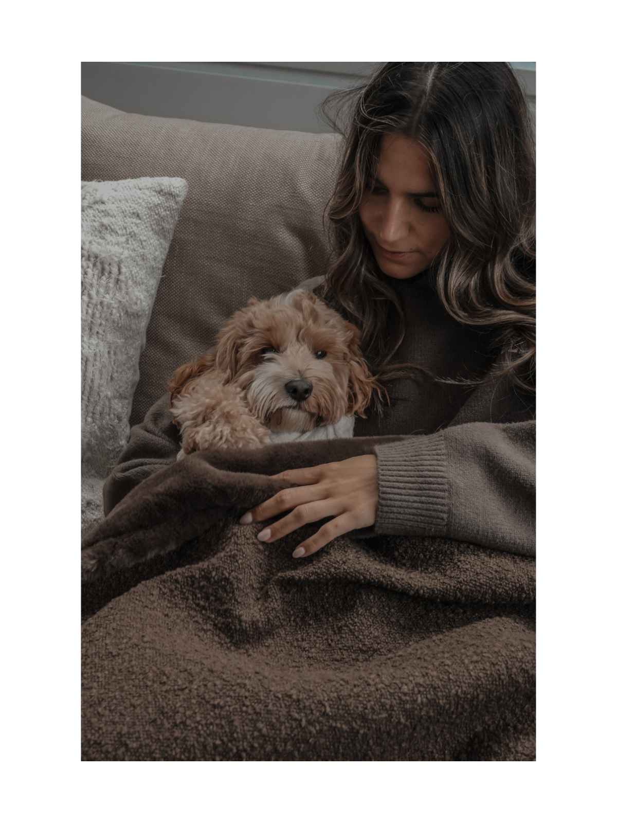 The Bouclé Blanket - Chocolate