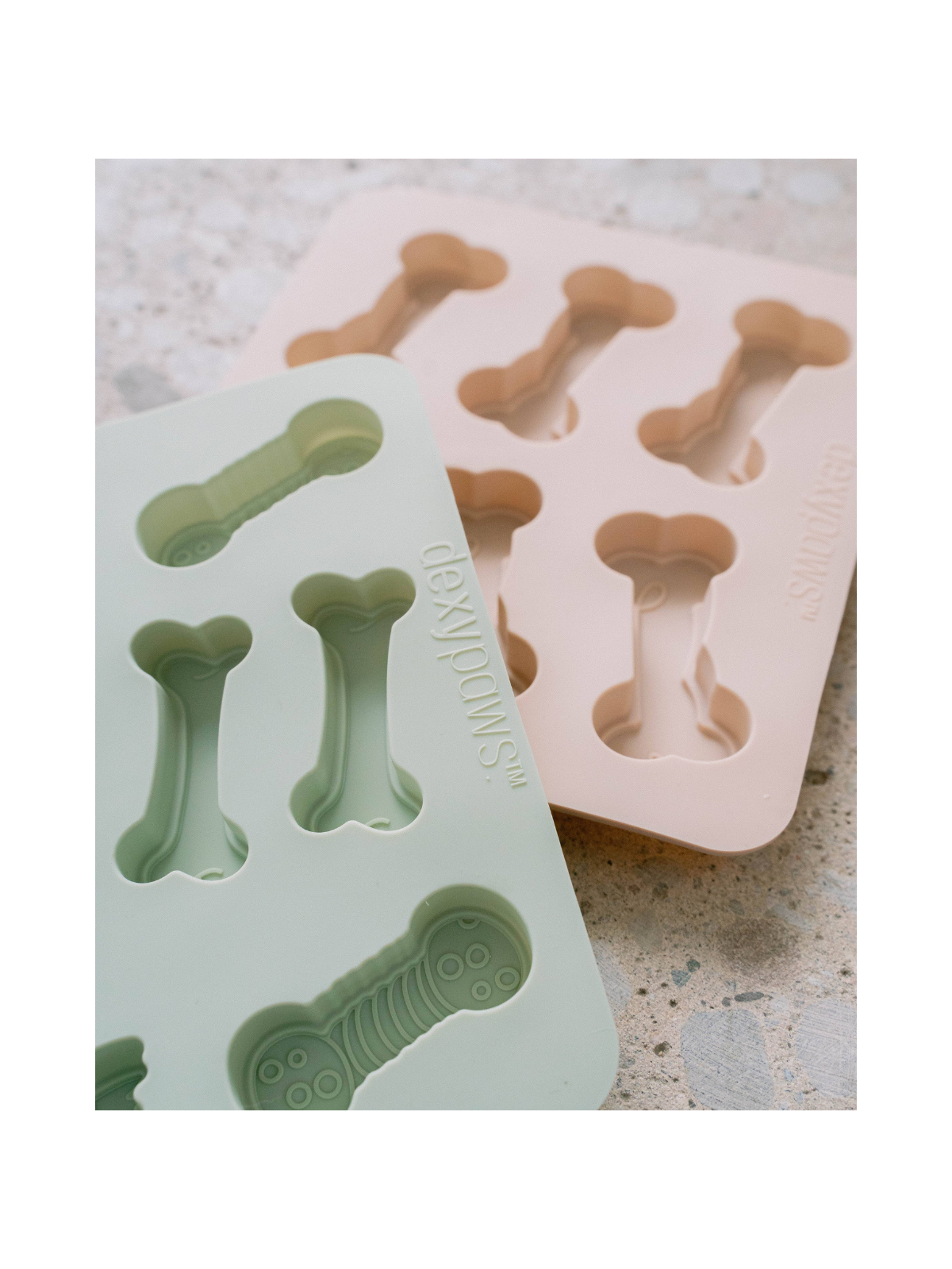 3 Piece Silicone Treat Mould Set with Spatula