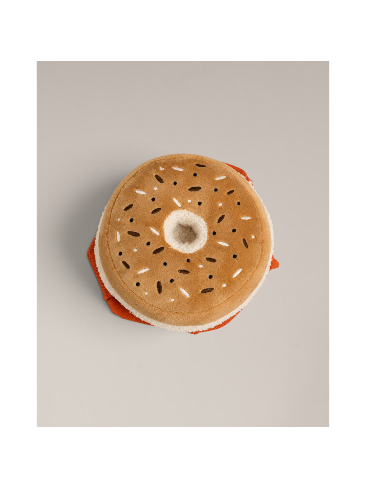 Salmon & Cream Cheese Bagel Interactive Dog Toy