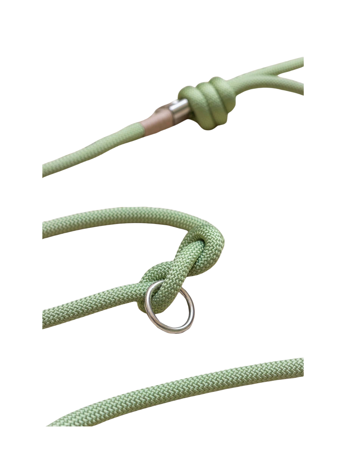 Matcha Hands-Free Leash – Silver Hardware